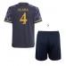 Tanie Strój piłkarski Real Madrid David Alaba #4 Koszulka Wyjazdowej dla dziecięce 2023-24 Krótkie Rękawy (+ szorty)